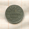 1 крейцер. Бавария 1858г