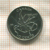 10 центов. Канада 2017г