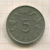 5 франков. Люксембург 1949г