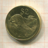 2 доллара. Зимбабве 2001г