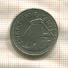 25 центов. Барбадос 1998г