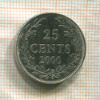 25 центов. Либерия 2000г