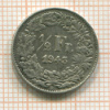 1/2 франка. Швейцария 1943г