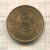 5 центов. Маврикий 1969г