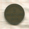 2 пфеннига. Саксен-Майнинген 1868г