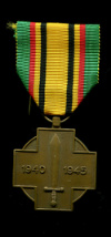 Воинская Медаль Бойца Войны 1940-1945 гг. Бельгия
