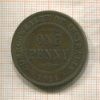 1 пенни. Австралия 1911г