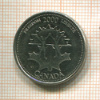 25 центов. Канада 2000г