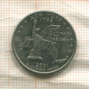1/4 доллара. США 2001г