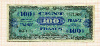 100 франков. Франция 1944г