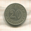 20 пфеннигов. Германия 1892г