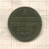 1 пфеннинг. Бамберг 1761г