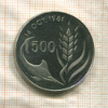 500 мил. Кипр 1981г