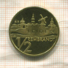 1/2 евро (1/2 рембрандта). Имеет хождение в городе Лейден Нидерланды 2006г