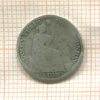 1/2 динеро. Перу (деформация) 1891г