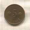 5 пенни. Финляндия 1918г