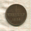 1/2 крейцера. Бавария 1854г