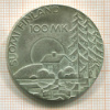 100 марок. Финляндия 1990г