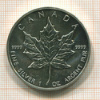 5 долларов. Канада 1988г