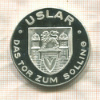 Медаль "Услар - ворота в море" Германия. Серебро. Вес 30,2 гр.