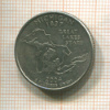 1/4 доллара. США 2004г