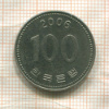 100 вон. Южная Корея 2006г