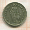 1 франк. Швейцария 1958г