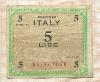 5 лир. Италия 1943г
