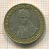 100 песо. Чили 2008г