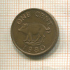 1 цент. Бермуды 1980г