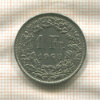 1 франк. Швейцария 1968г