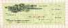 Банковский чек. США 1928г