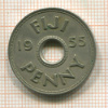 1 пенни. Фиджи 1955г