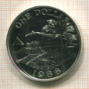 1 доллар. Бермуды 1988г