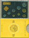 Годовой набор монет.(Есть небольшие пятна) 3 копейки - АИФ-178, Шт.2.3, вогнутые ленты. 1979г