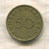 50 франков. Саарланд 1954г