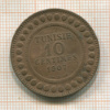 10 сантимов. Тунис 1907г