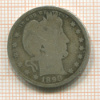 1/4 доллара. США 1898г