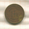 1 франк. Бельгийское Конго 1949г
