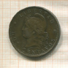 2 сентаво. Аргентина 1890г