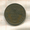 1 крейцер. Баден 1871г