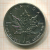 5 долларов. Канада 1988г