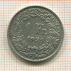 1 франк. Швейцария 1921г