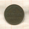 1/4 крейцера. Шварцбург-Рудольфштадт 1861г