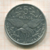 5 франков. Новая Каледония 2004г