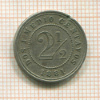 2 1/2 сентаво. Колумбия 1881г