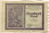 100 марок. Германия 1922г