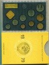 Годовой набор монет. 3 коп. Шт.2.3 Федорин-178. Ленты вогнутые 1979г
