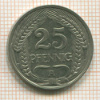 25 пфеннигов. Германия 1911г