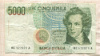 5000 лир. Италия 1985г